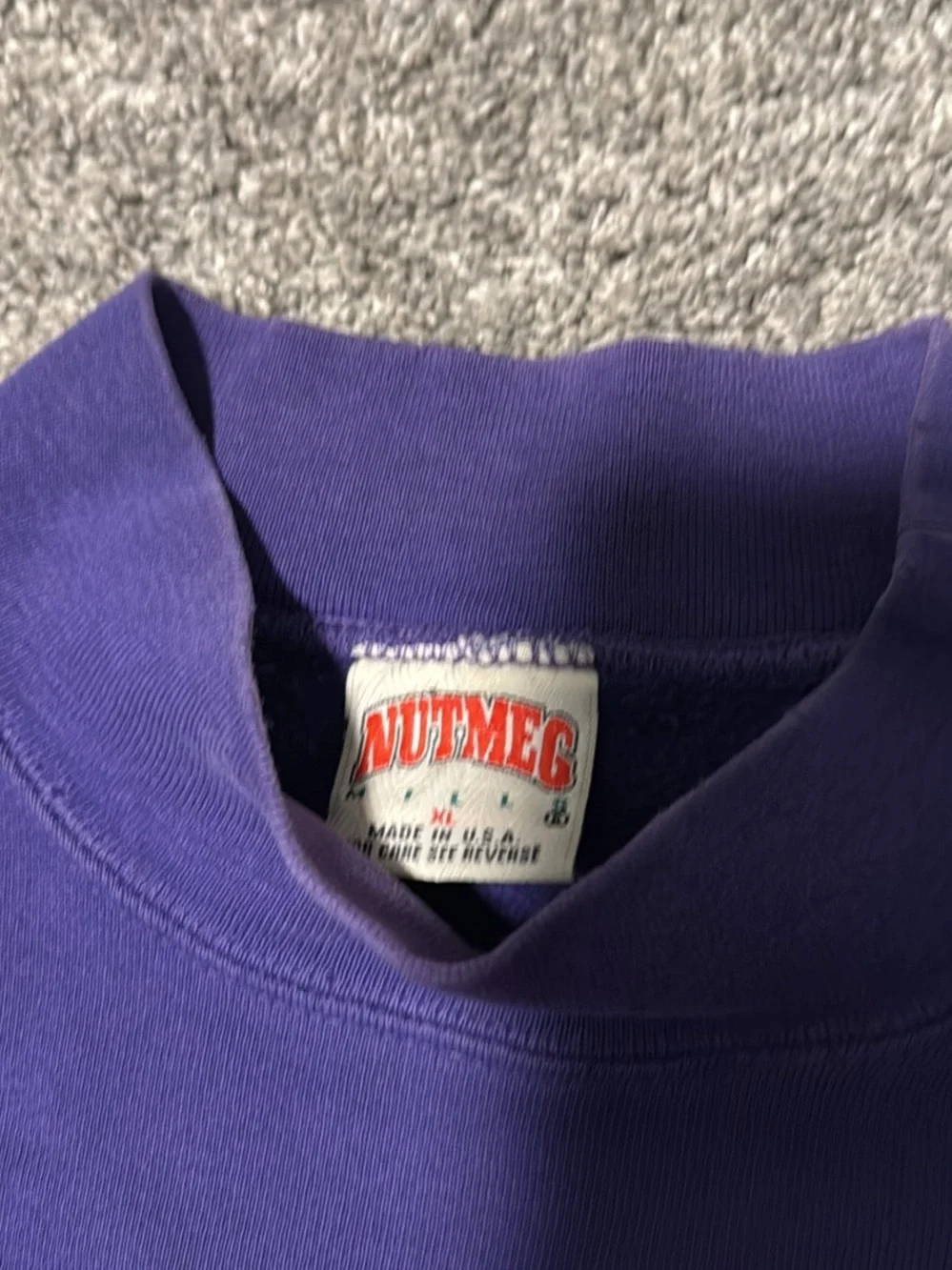 Phoenix Suns Purple Vintage Pullover Crewneck Sweater XL Nutmeg NBA